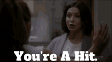 Greys Anatomy Amelia Shepherd GIF - Greys Anatomy Amelia Shepherd Youre A Hit GIFs