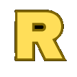 R Sticker