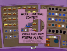 the simpsons homer design model building contest