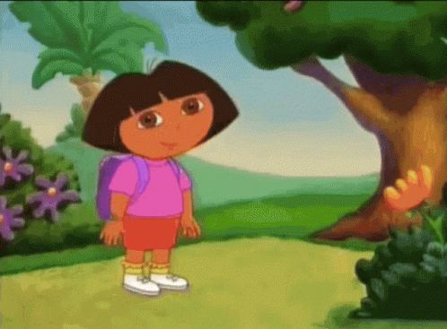 Dora The Explorer Dora GIF - Dora The Explorer Dora Whats Your Name ...