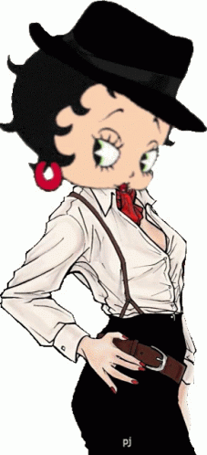 Betty Boop Gangster Sticker - Betty Boop Gangster Great Clothes ...