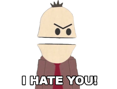 I Hate You Scott Sticker - I Hate You Scott South Park Stickers
