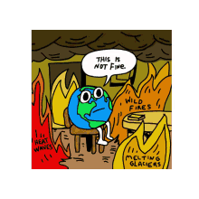This Is Not Fine Everything Is Fine GIF - This Is Not Fine Everything Is Fine Earth GIFs