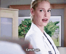 Greys Anatomy Izzie Stevens GIF - Greys Anatomy Izzie Stevens Catch Up GIFs