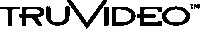 a black and white logo for truvideo with a white background