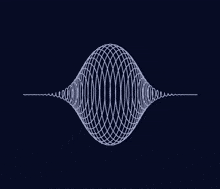 a swirl of lines on a dark blue background that looks like a spiral
