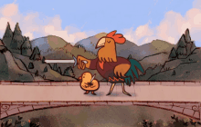 Rooster GIF - Cartoon Sword Rooster GIFs