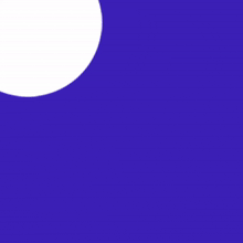 arabic writing on a blue background with circles around it