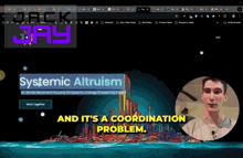 a screenshot of a computer screen with the words " and it 's a coordination problem " on the bottom