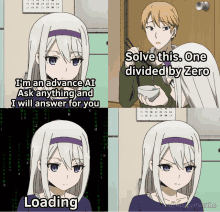 Anime One Divided By Zero GIF - Anime One Divided By Zero Im An Advance Ai GIFs