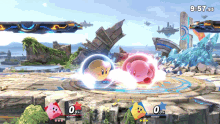 Kirby Golf Fight GIF - Kirby Golf Fight Video Game GIFs
