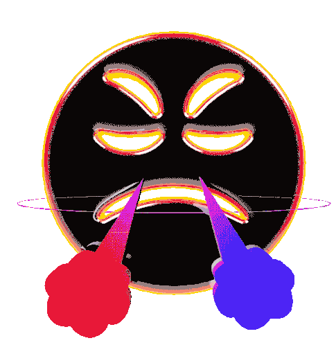 Huffing With Anger Face Emoji Face With Look Of Triumph Sticker - Huffing With Anger Face Emoji Face With Look Of Triumph Negative Emotions Stickers