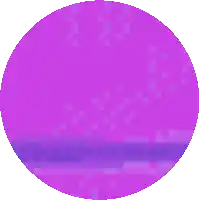 a pixel art illustration of a purple circle with a blue border .