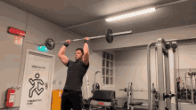 Standing Barbell Press GIF