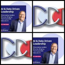 a book titled al & data driven leadership with a man on the cover