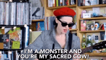 Im A Monster And Youre My Sacred Cow Monster GIF - Im A Monster And Youre My Sacred Cow Monster Sacred Cow GIFs