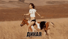 дикая девушка бежит лошадь пони плое GIF - Wild Girl Horse GIFs