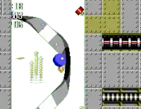 a screenshot of a video game with a blue ball in the middle and the number 16 on the bottom right