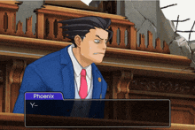 phoenix y is the name displayed on the screen of this video game