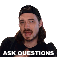 Ask Questions Aaron Brown Sticker - Ask Questions Aaron Brown Bionicpig Stickers