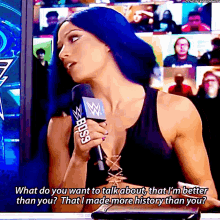 Sasha Banks What Do You Want To Talk About GIF - Sasha Banks What Do You Want To Talk About That Im Better Than You GIFs