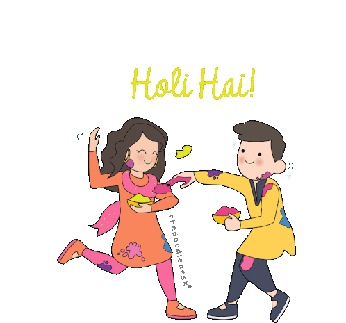 Holi Hai Hindus Sticker - Holi Hai Hindus Sikhs Stickers