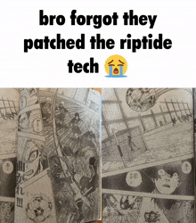 bro forgot they patched the riptide tech on top of a comic book