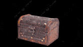 a treasure chest is surrounded by a cloud of smoke and has the word dutch on the bottom right corner
