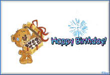 Happy Birthday Happy Birthday Wishes GIF - Happy Birthday Happy Birthday Wishes Teddy Bears Gif GIFs