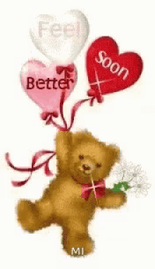 Feel Better Soon Get Well Soon GIF - Feel Better Soon Get Well Soon Bear GIFs