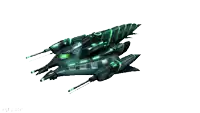 a computer generated image of a space ship with the letters rfp.ccr at the bottom
