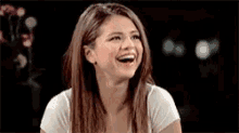 Selena Gomez Laughing GIF