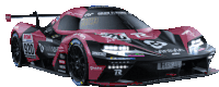 a pink and black race car with the number 920 on it