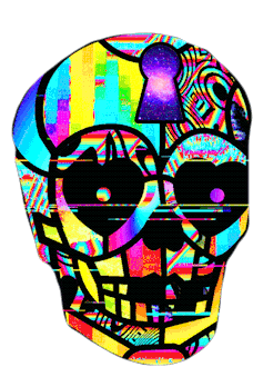 Skull Hearts Sticker - Skull Hearts Sugar Skull Stickers