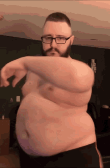 big belly gainer jockcub beardedbear belly