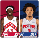 Toronto Raptors (22) Vs. Detroit Pistons (31) Half-time Break GIF - Nba Basketball Nba 2021 GIFs