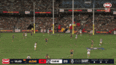 a football game is being played on fox