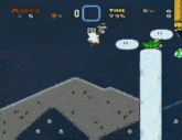 a screenshot of a video game with mario and a time of 7:59