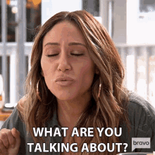 What Are You Talking About Melissa Gorga GIF