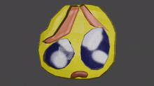 a cartoon drawing of a sad face with tears coming out of its eyes