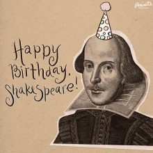 shakespeare happy birthday hbd