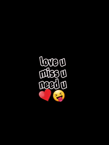 a close up of a woman 's face with the words love u miss u need u written on it
