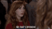 No, That'S Offensive! GIF - Molly Bernard Thats Offensive Offensive GIFs