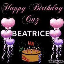 Happy Birthday Birthday Cake GIF - Happy Birthday Birthday Cake Balloons GIFs