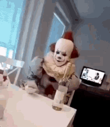 Pennywise Wine GIF - Pennywise Wine Fuck This GIFs