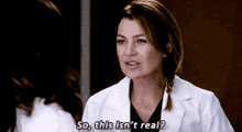 Greys Anatomy Meredith Grey GIF - Greys Anatomy Meredith Grey So This Isnt Real GIFs