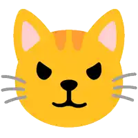 a cat 's face has a very angry look on it 's face