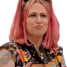 side eye katie ink master s14e2 what the heck are you saying
