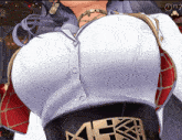 a close up of a woman 's breasts with the number 07 on the bottom right