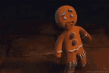 Gingerbread Man Scared GIF - Gingerbread Man Scared Shit GIFs